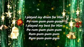 Pentatonix  Little Drummer Boy Lyrics [upl. by Annaeg]