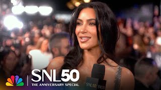 Kim Kardashian at SNL50 The Red Carpet  NBC [upl. by Nike]