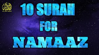 10 surah for namaz  must memorize  Allahu Akbar [upl. by Xirdnek]