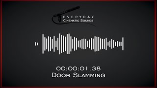 Door Slamming  HQ Sound Effects [upl. by Felty50]