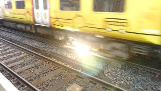 Merseyrail 507 009 making arcs at Birkdale station [upl. by Retrac]