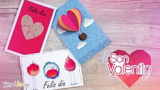 ♥ 3 Tarjetas de AMOR y AMISTAD  San Valentín ♥ [upl. by Wadell]