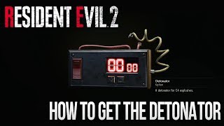 Resident Evil 2 Remake  How to Get Detonator for C4 [upl. by Norac]