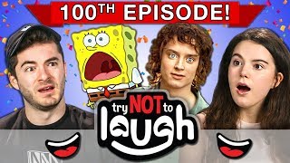 Try To Watch This Without Laughing or Grinning  100th Episode React [upl. by Eyma]