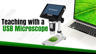 LCD Digital Microscope Review for Teachers  ANNLOV 43 Inch Digital Wireless USB Microscope [upl. by Annnora729]