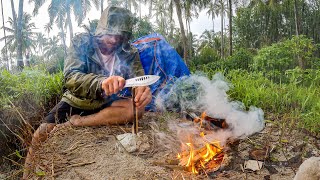 SOLO CAMPING  Abandoned Tropical Island [upl. by Panter]