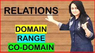 RELATIONSDOMAIN RANGE AND CODOMAIN RELATIONS AND FUNCTIONS CBSE ISC MATHS [upl. by Tniassuot344]