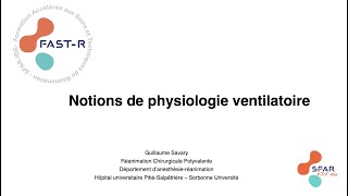 Notions de physiologie respiratoire [upl. by Ignace817]