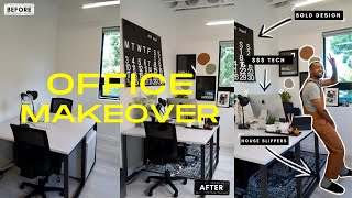 Quick  Easy Small Office Makeover Shared Coworking Space Transformation [upl. by Annael]