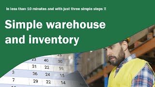 simple inventory and warehouse management in excel [upl. by Atiuqes463]