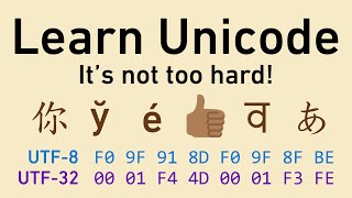 Unicode in friendly terms ASCII UTF8 code points character encodings and more [upl. by Brandenburg]