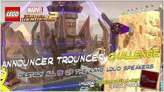 Lego Marvel Superheroes 2 Announcer Trouncer Challenge  HTG [upl. by Ssitruc]