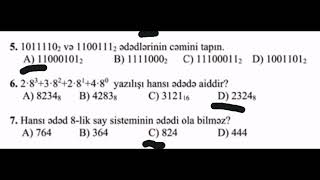 8 ci sinif İnformatika KSQ 1 CAVABLARI [upl. by Reyam]