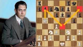 Attack and Defend  Capablanca vs Marshall  St Petersburg 1914 [upl. by Ellyn2]