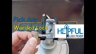 103 How To Pick Any Warded Lock [upl. by Born]