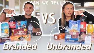 UNBRANDED vs BRANDED FOOD CHALLENGE [upl. by Walls913]