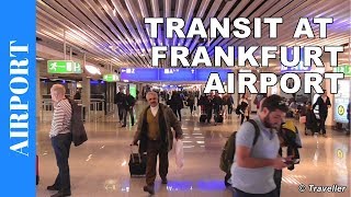 TRANSIT WALK AT FRANKFURT Airport FRA Terminal 1  Connection Flight Transfer Arriving amp Departing [upl. by Einotna]