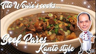 HOW TO COOK BEEF PARES  KANTO STYLE [upl. by Airtemak437]