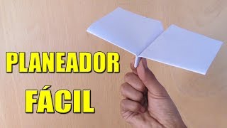 Como Hacer un Avión de Papel Planeador que Vuela Mucho y Lejos  How To Make Paper Plane [upl. by Akirahs]