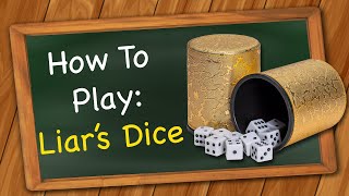 How to play Liars Dice [upl. by Onaireves368]