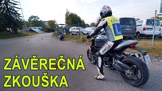 Jak vypadá závěrečná zkouška na motorku  Motoškola Trefa [upl. by Starbuck]