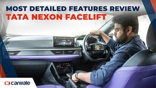 Tata Nexon Facelift  Every New Feature Revealed  CarWale [upl. by Airod194]