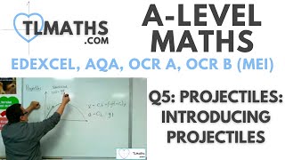 ALevel Maths Q501 Projectiles Introducing Projectiles [upl. by Okiman]