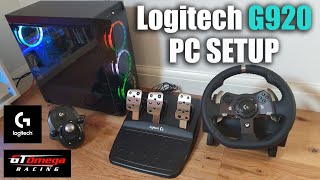 How To Setup Logitech G920 Racing Steering Wheel On A PC [upl. by Francyne246]