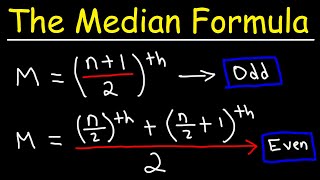 How To Calculate The Median Using a Formula  Statistics [upl. by Wyatan]