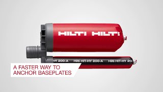 Hilti HY 200A Injectable Chemical Anchor [upl. by Dunseath]