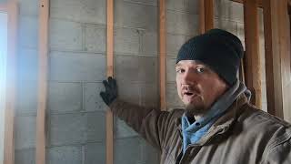 Using Furring Strips to Attach Drywall to Block Walls [upl. by Yusem356]