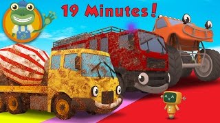 Cleaning Muddy Trucks and Construction Vehicles  Geckos Garage Car Wash [upl. by Eceinhoj]