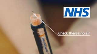 Diabetes How to inject insulin  NHS [upl. by Aikemat]