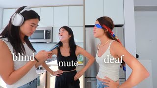 BLIND DEAF amp MUTE COOKING CHALLENGE [upl. by Assenal]