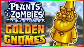 All 24 Golden Gnome Guide  Town Center  Plants vs Zombies Battle For Neighborville [upl. by Dole]