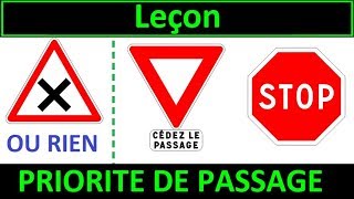 Code de la route Leçon 1  Priorité de passage [upl. by Ardell234]