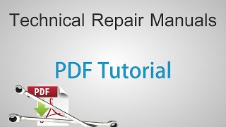 Technical Repair Manuals  Adobe Reader PDF Tutorial [upl. by Jews948]