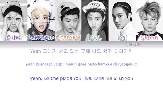 EXOK  Dont Go 나비소녀 Color Coded HanRomEng Lyrics [upl. by Layton]