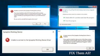 How To Fix ALL Synaptics Pointing Device And TouchPad Error  101 FIX All Issues  Latest 2021 [upl. by Siegel372]