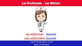 Profession in French with Masculine and Feminine  Job Professions Occupations in French [upl. by Lucia776]